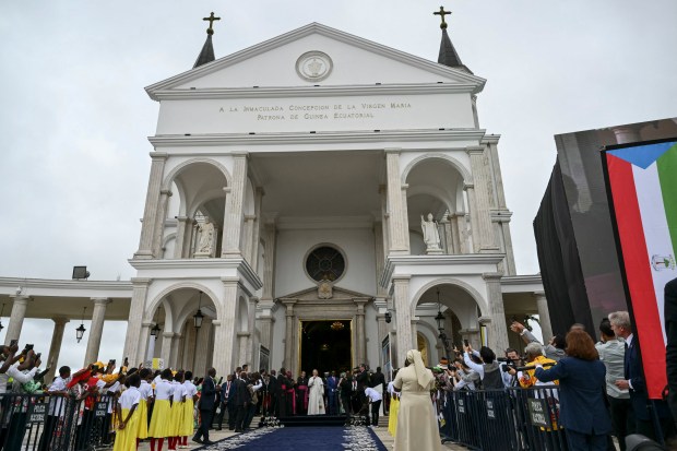 pope-leo-xiv-holy-mass-basilica-immaculate-conception-mongomo -africa