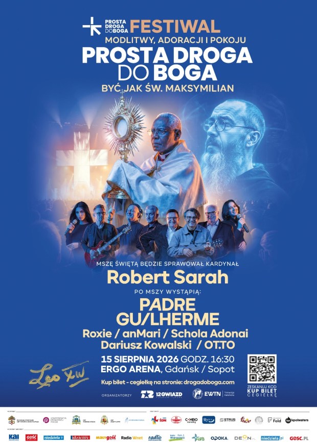 Plakat festiwalu Prosta droga do Boga