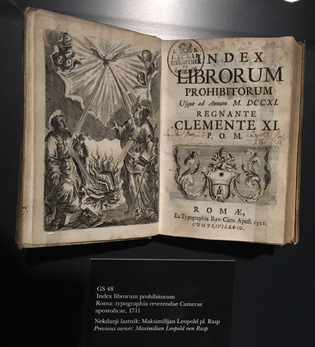 Strona tytułowa „Index Librorum Prohibitorum” – Indeksu Ksiąg Zakazanych (Rzym, 1711)