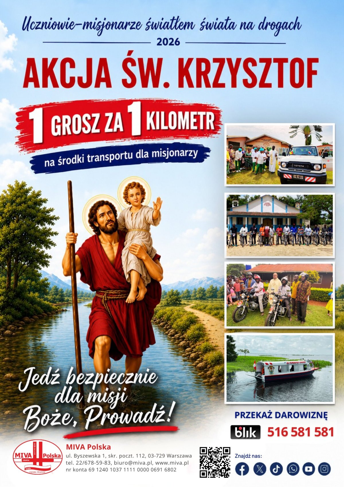 Plakat 1 grosz za 1 kilometr