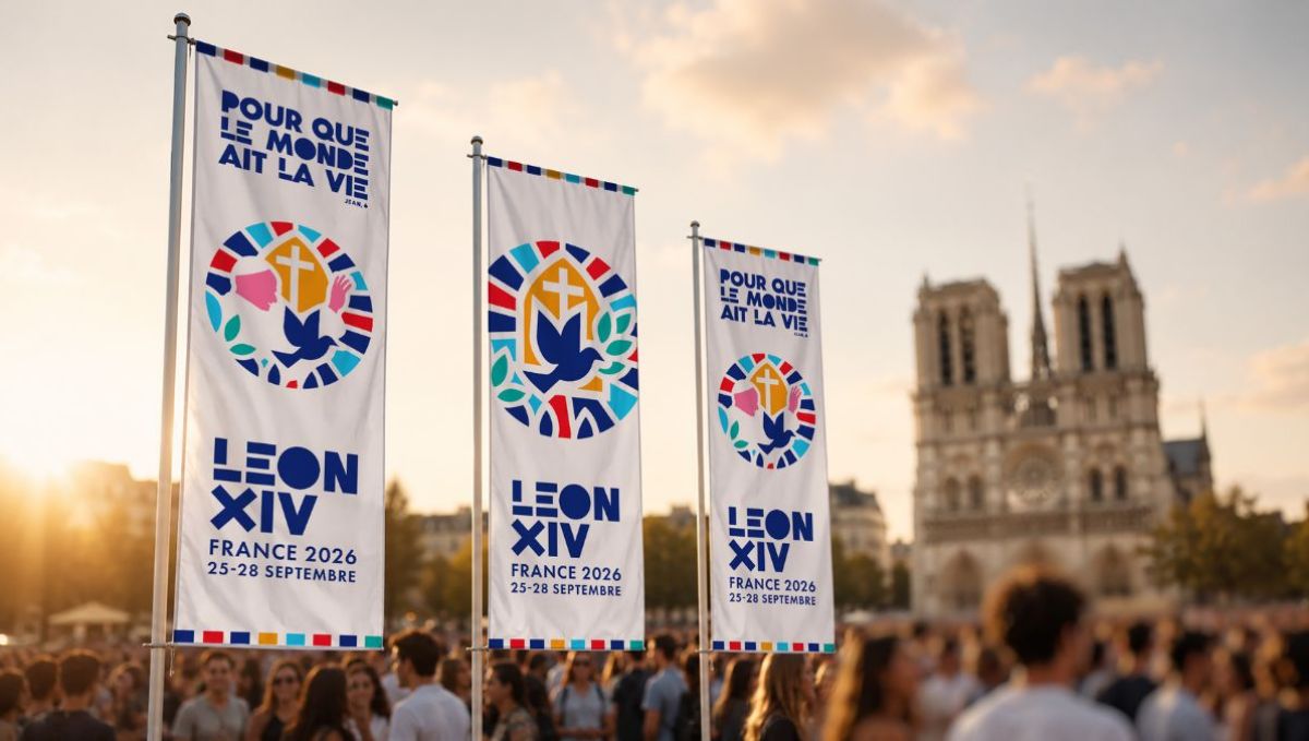 logo visite Léon XIV France