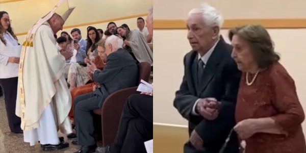 80 lat razem. Weszli do kościoła z różańcem w dłoniach
