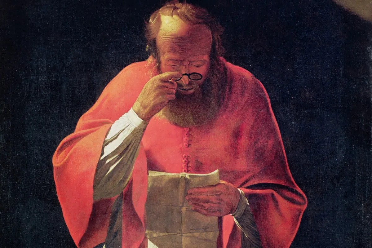 Św. Hieronim Czytający, Georges de La Tour, Luwr